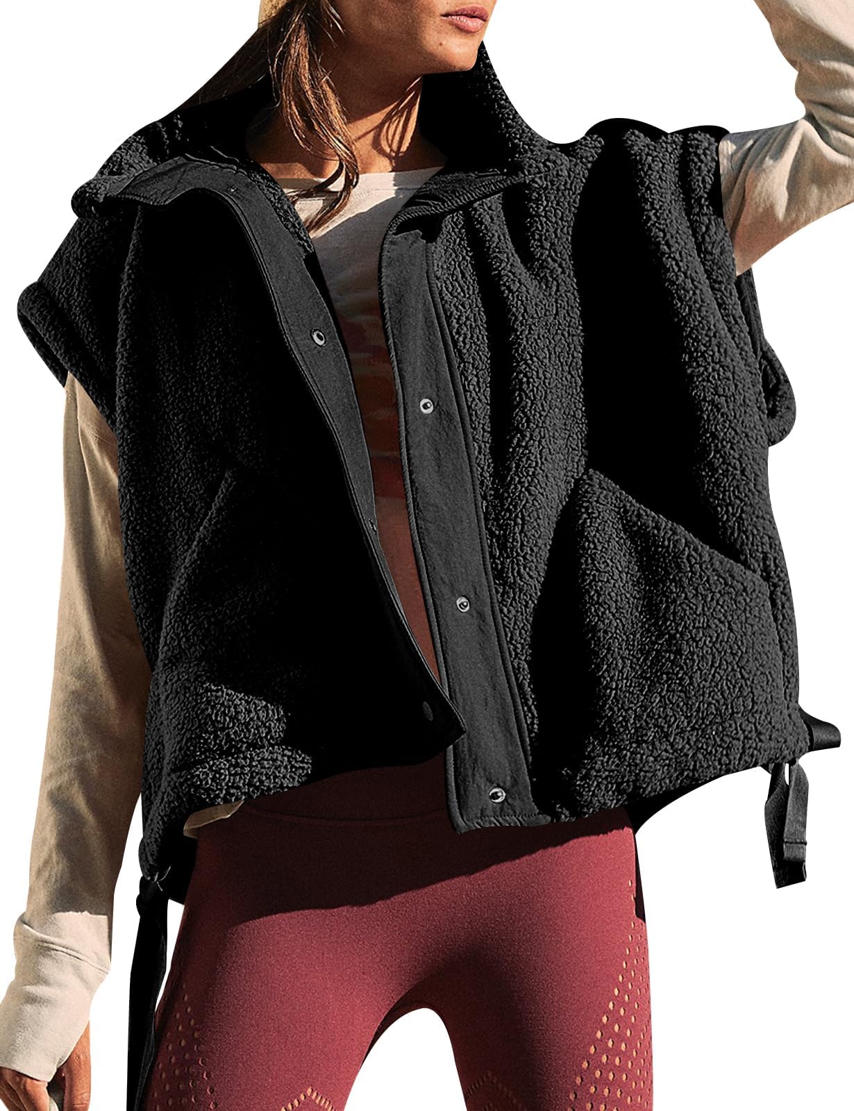 Amebelle Oversize Fleece Vest