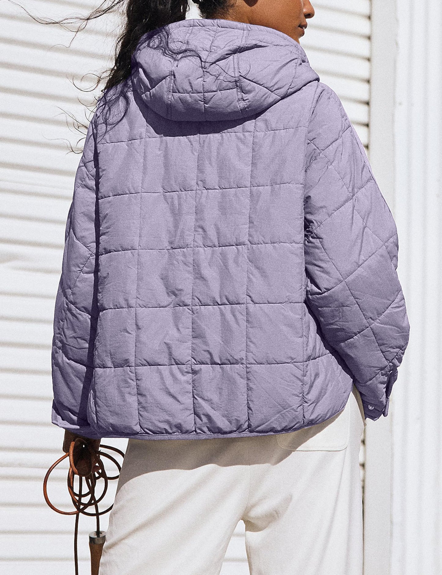 Amebelle Quilted Lightweight Puffer Hoodie