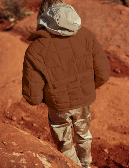 Amebelle Lightweight Quilted Crop Puffer Jacket