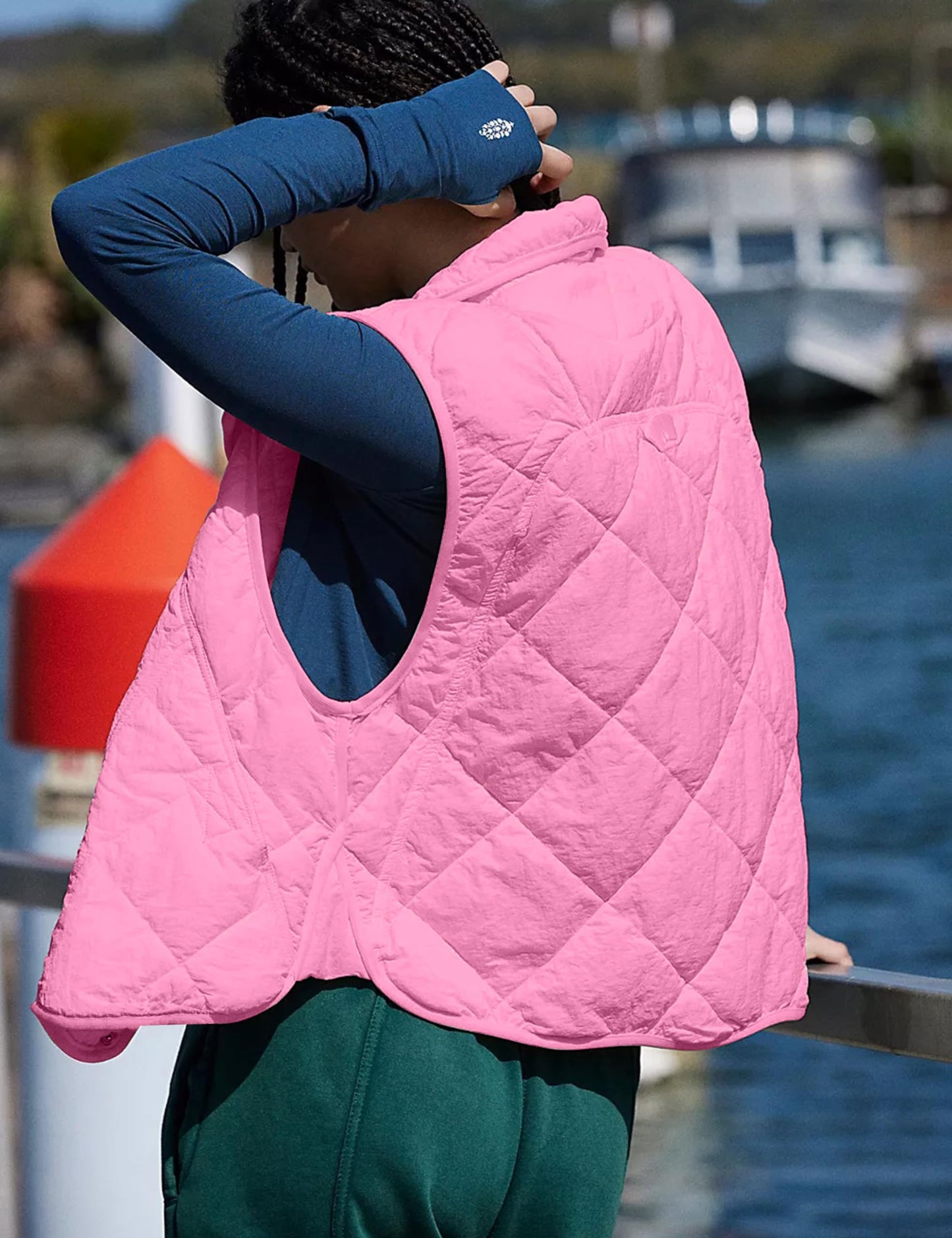 SeekMe Fleece Lining Quilted Puffer Jacket