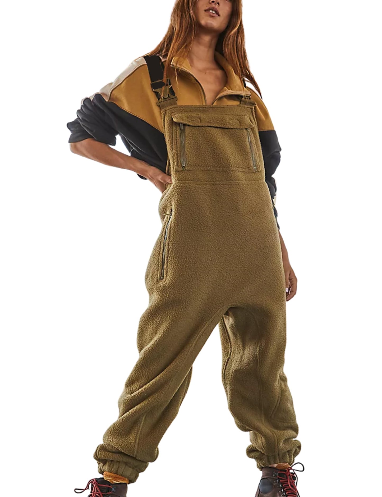 SeekMe Overall Fleece Jumpsuit