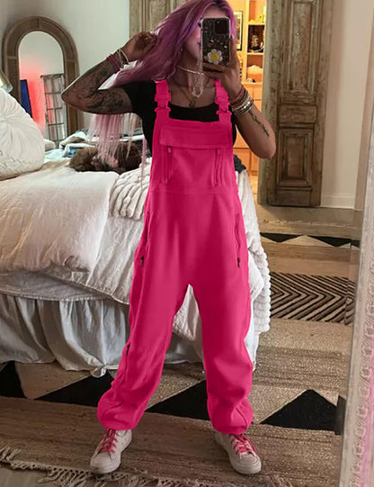 SeekMe Overall Fleece Jumpsuit