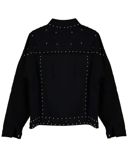 Omoone Rivet Studded Denim Jacket