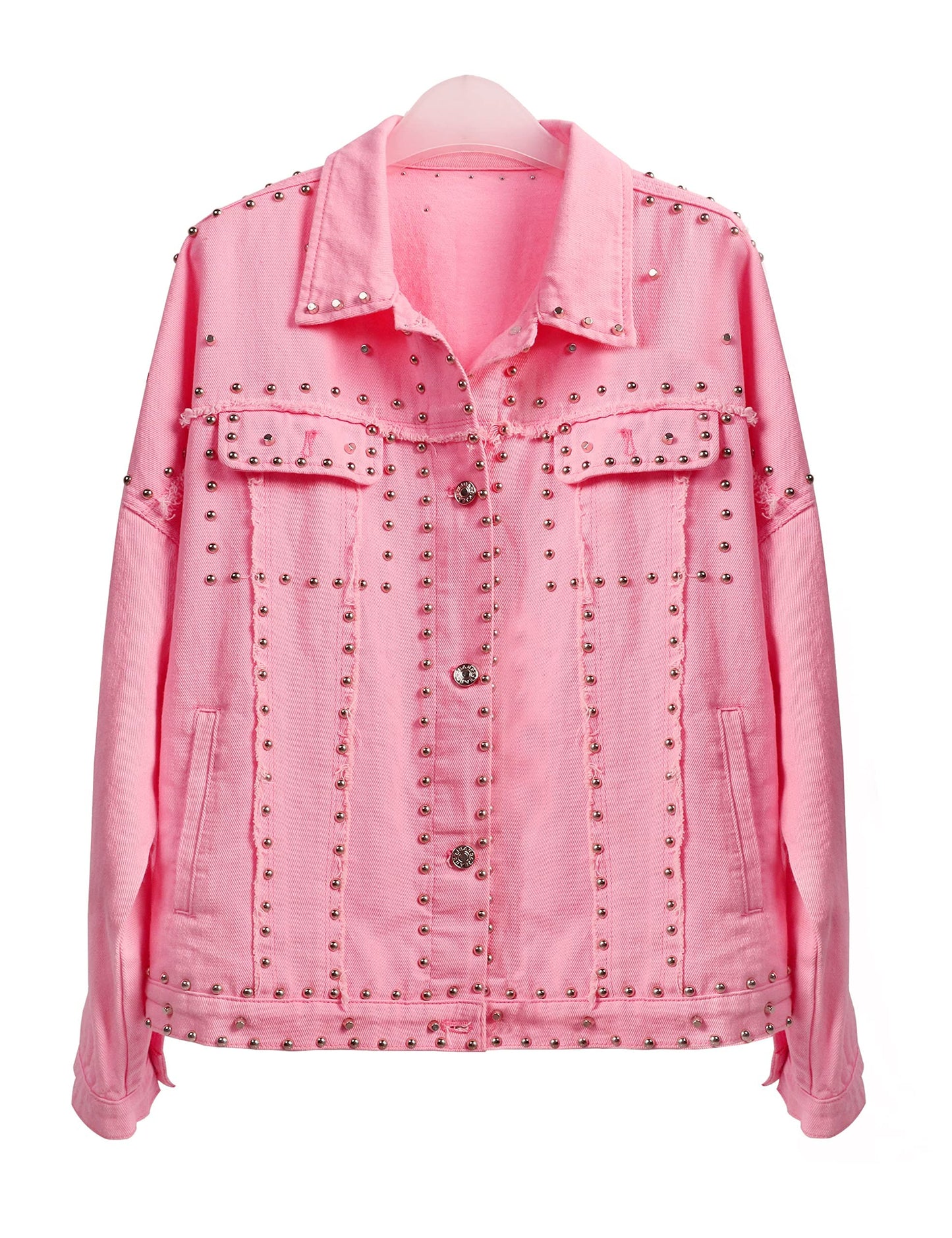 Omoone Rivet Studded Denim Jacket