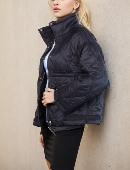 Omoone Stand Collar Quilted Winter Puffer Coat
