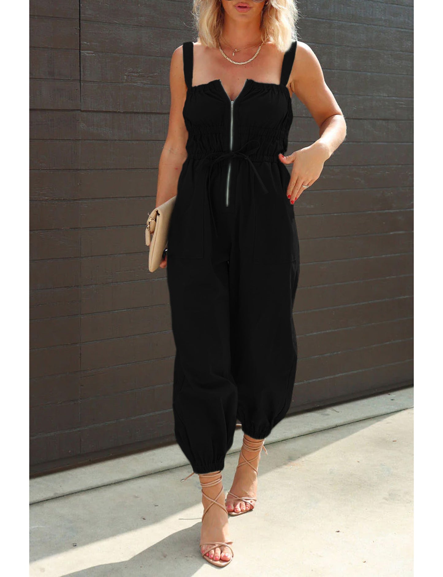 Omoone Summer Cargo Jumpsuit