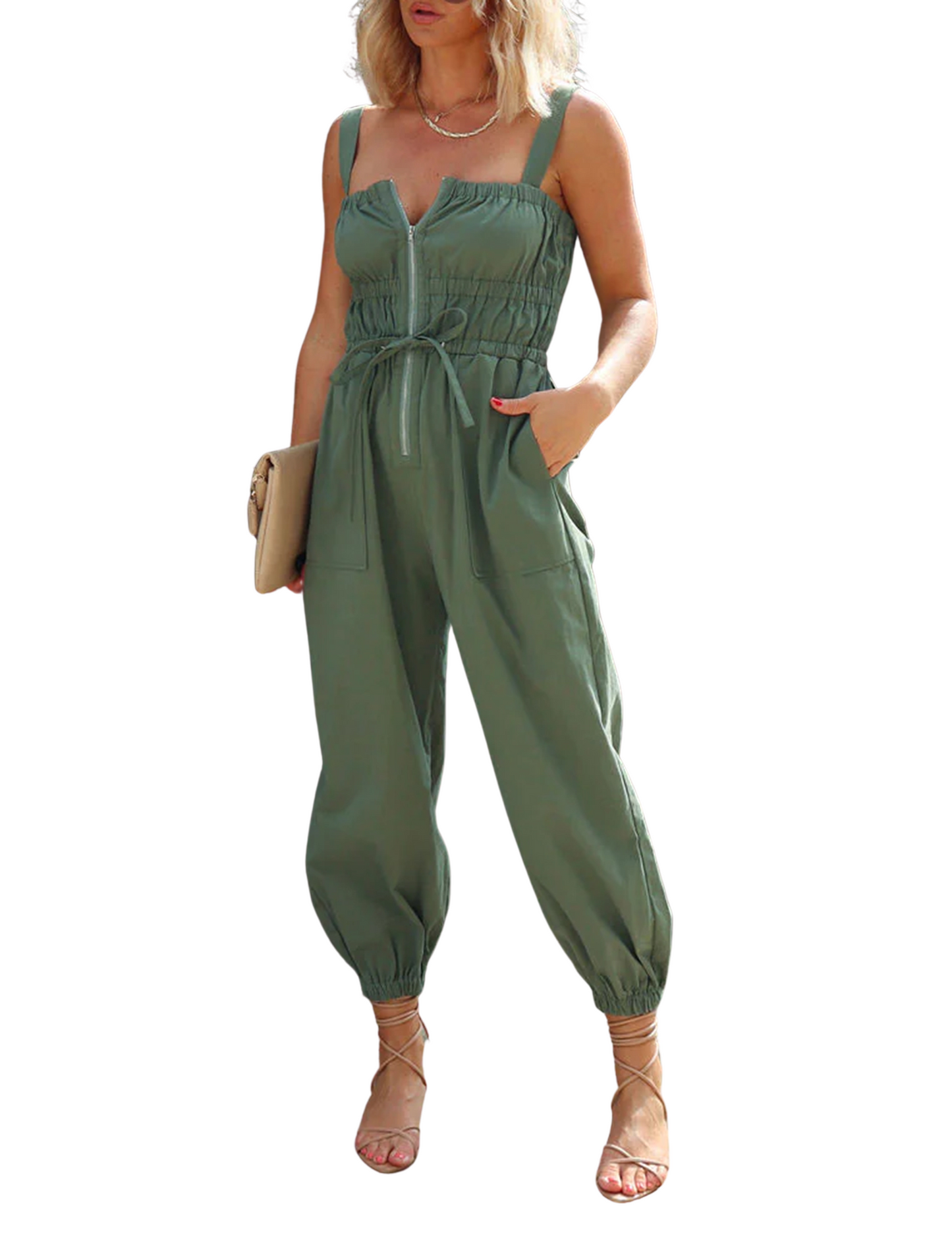 Omoone Summer Cargo Jumpsuit