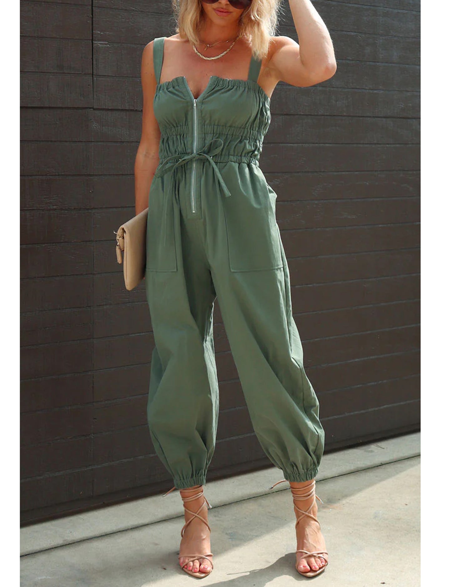 Omoone Summer Cargo Jumpsuit