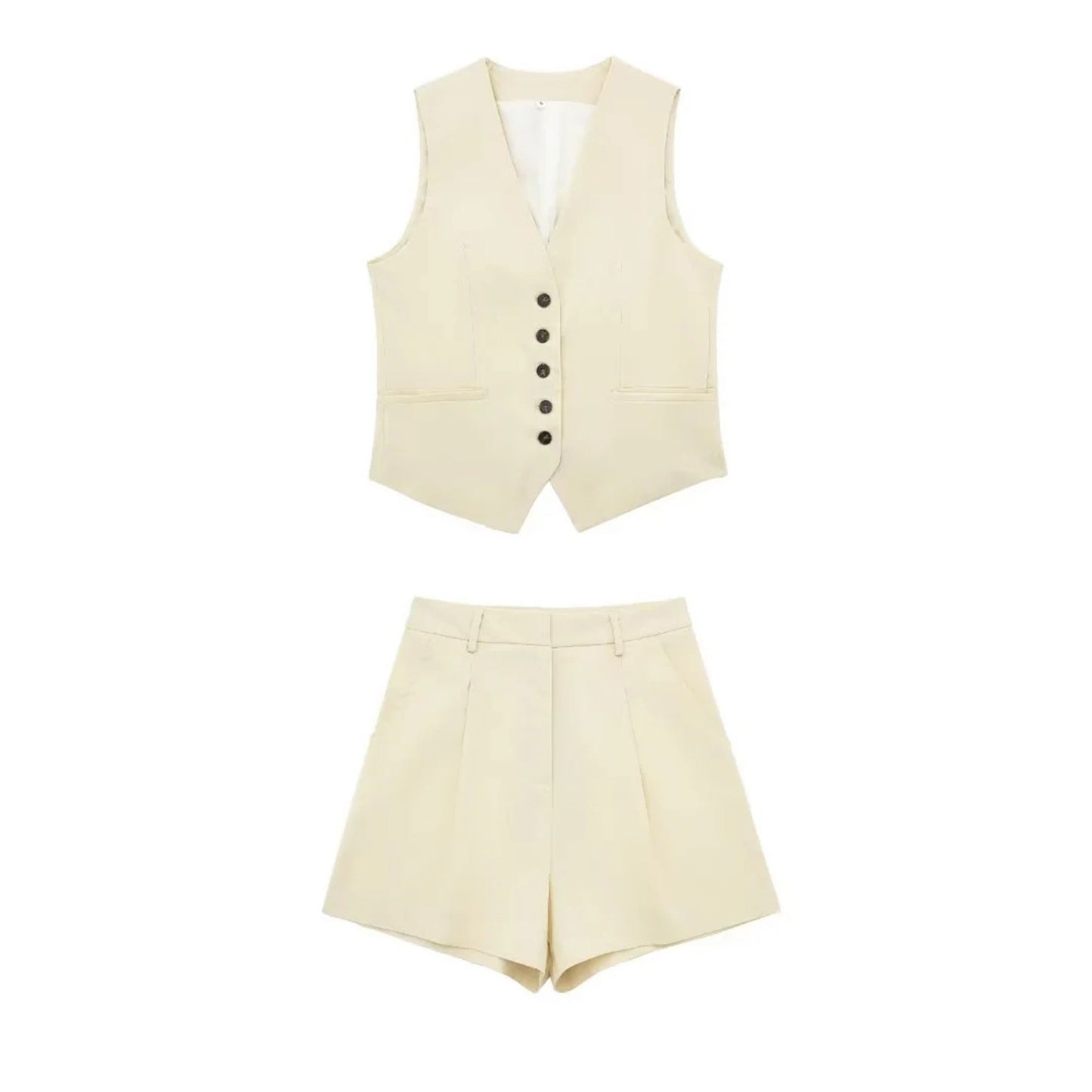 Omoone Ladies 2 Pieces Vest Shorts Set