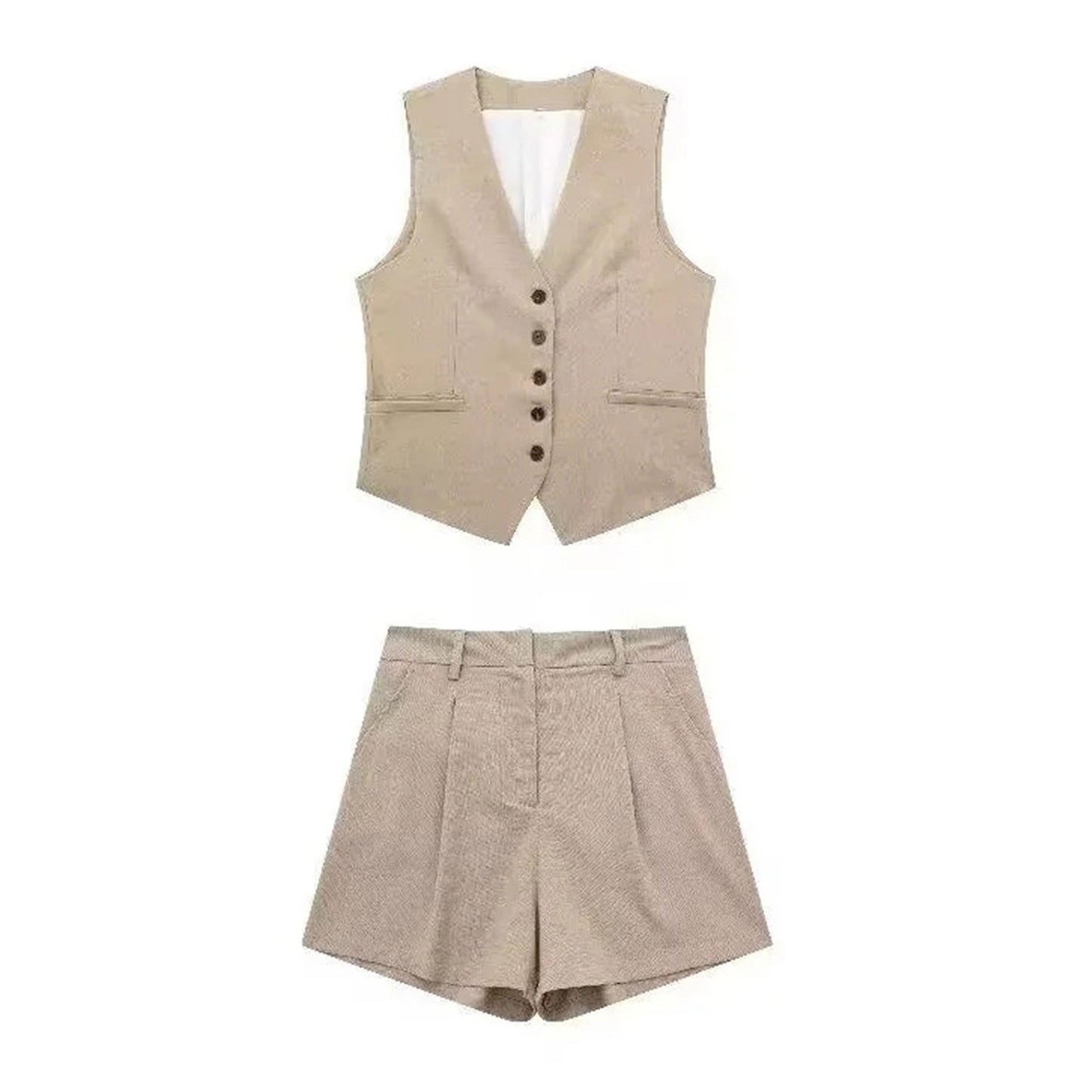 Omoone Ladies 2 Pieces Vest Shorts Set