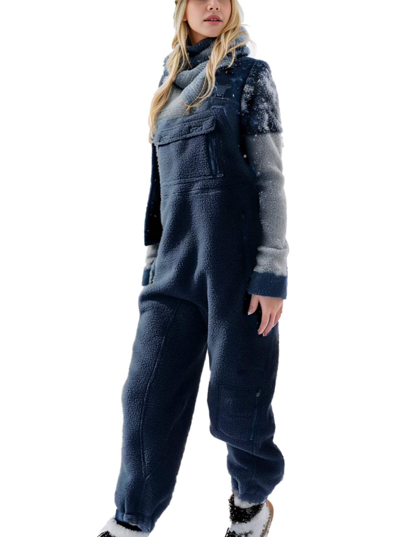 Ziqoty Overall fleece Jumpsuit